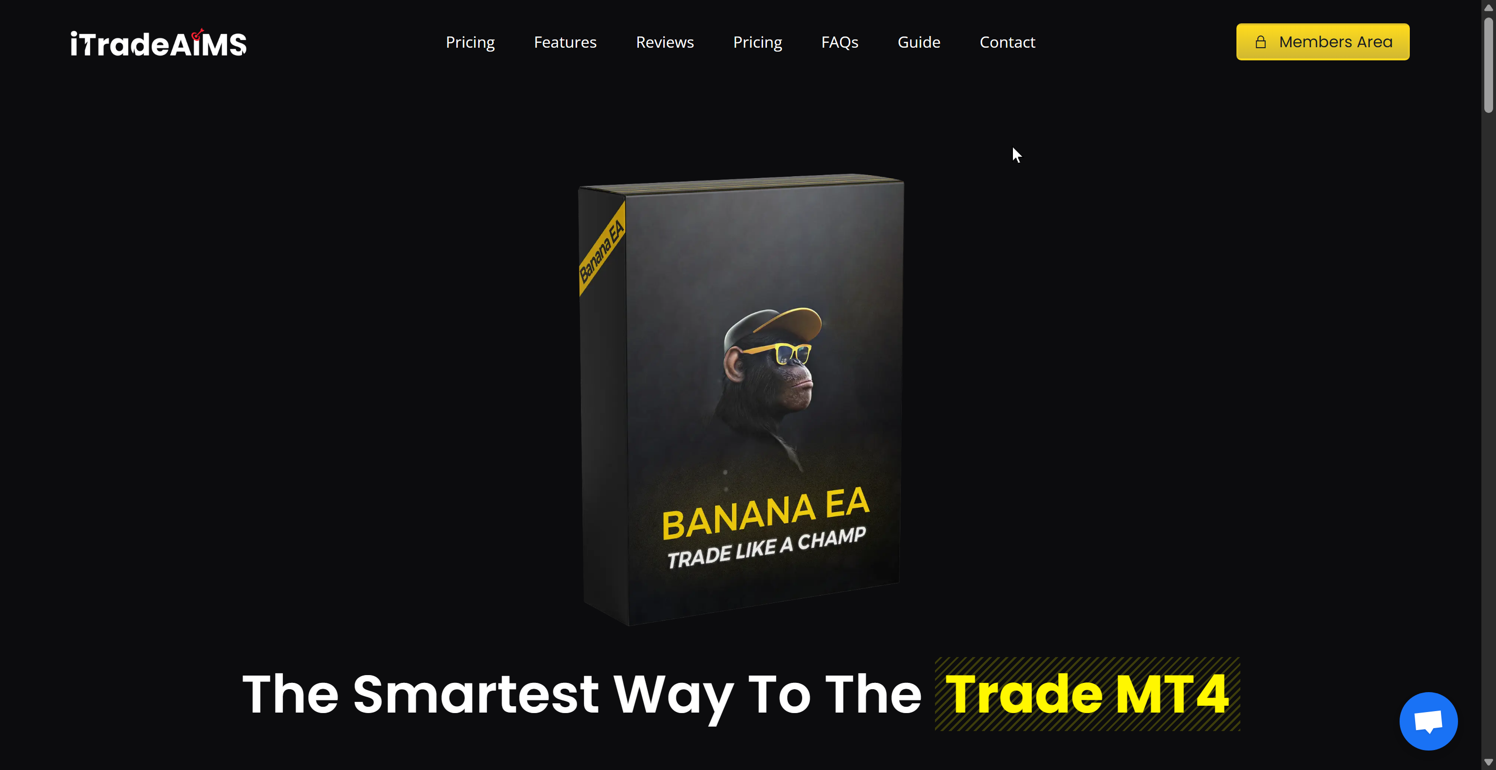 Screenshot of Banana EA trading algorithm interface with chart indicators and automated trade positions